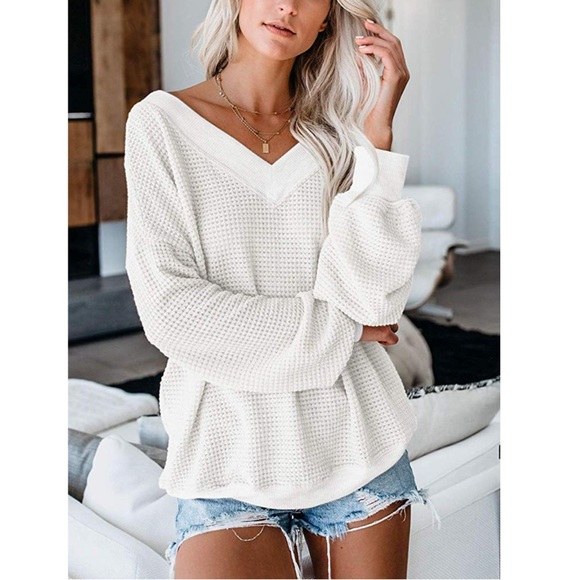 LO Tops - 🖤ELIZA Womens Waffle Knit Top🖤